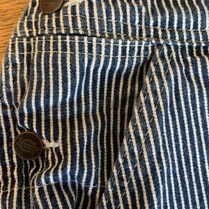 Dickies overalls; stripped